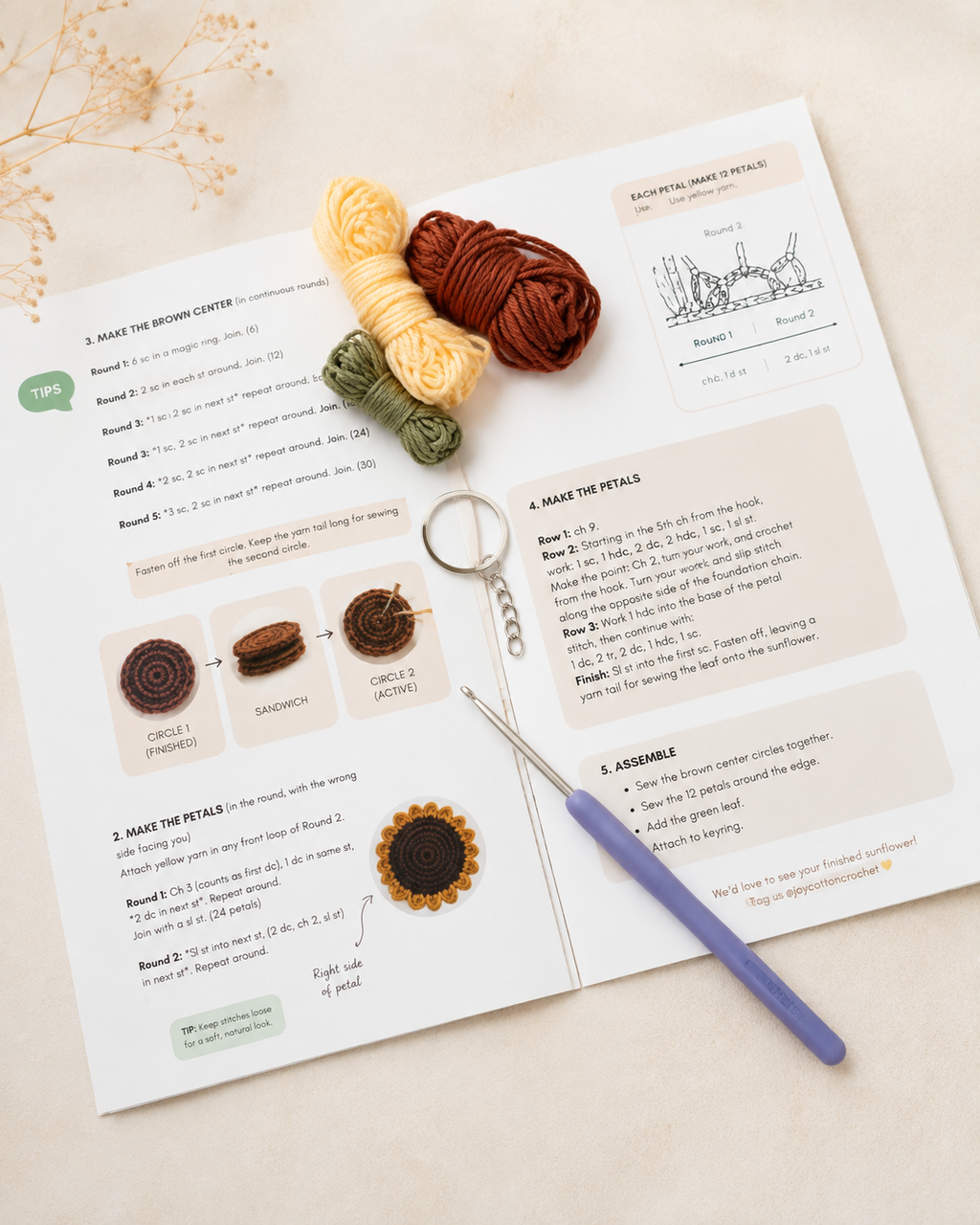 Sunflower Crochet Kit