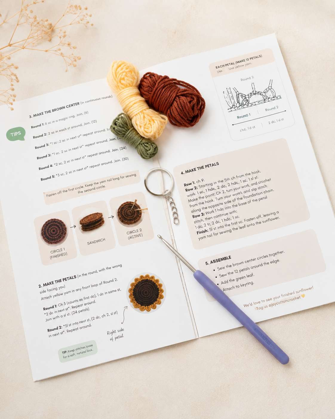 Sunflower Crochet Kit